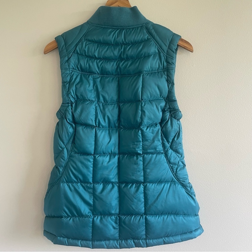 Woolrich Women's Goose Down Puffer Vest Teal Size Small - Picture 4 of 14